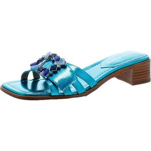 Donald J. Pliner Blue Embellished Sandals